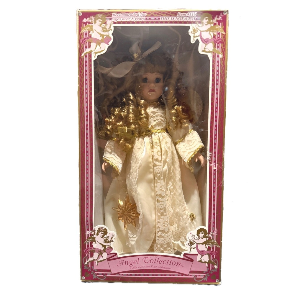 Melissa Jane Angel Collection Victorian Rose Porcelain Doll 1996 Limited Edition